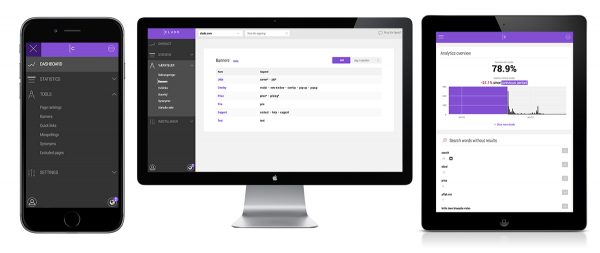 Billede af Cludos platform vist på smartphone, computerskærm og tablet, der illustrerer differentierede salgsprocesser og platformsvisning i forbindelse med Salesforce-optimeringen af Corpital.